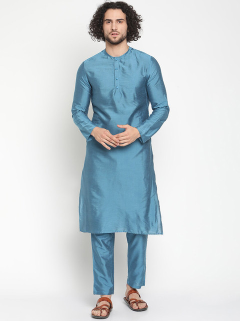 

Abhishti Men Blue Kurta with Pyjamas
