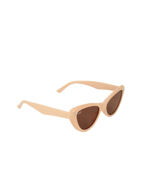 

Floyd Unisex Brown Lens & Peach Cateye Sunglasses with UV Protected Lens