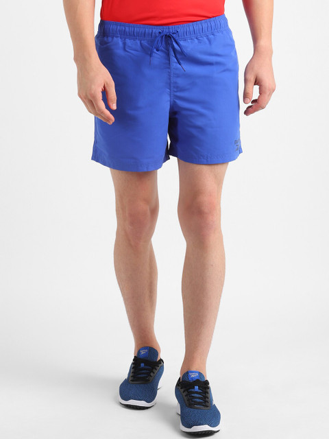 

Reebok Men Blue Loose Fit Training or Gym Sports Shorts