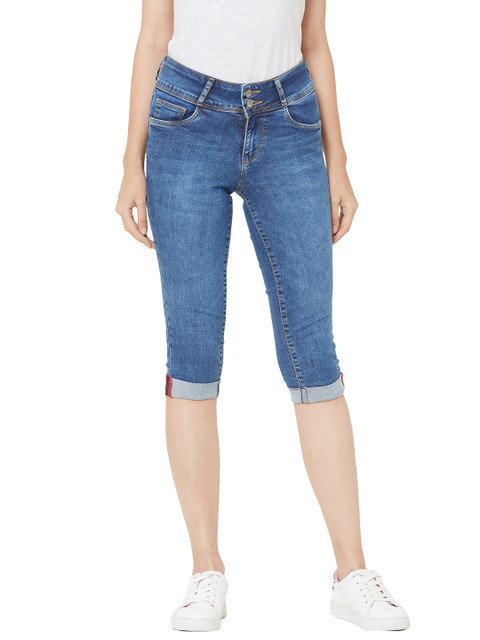 

Kraus Jeans Women Blue Capris
