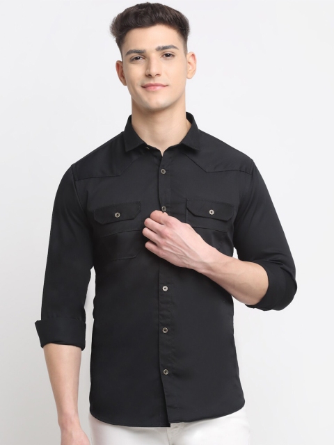 

La Mode Men Black Premium Slim Fit Casual Shirt