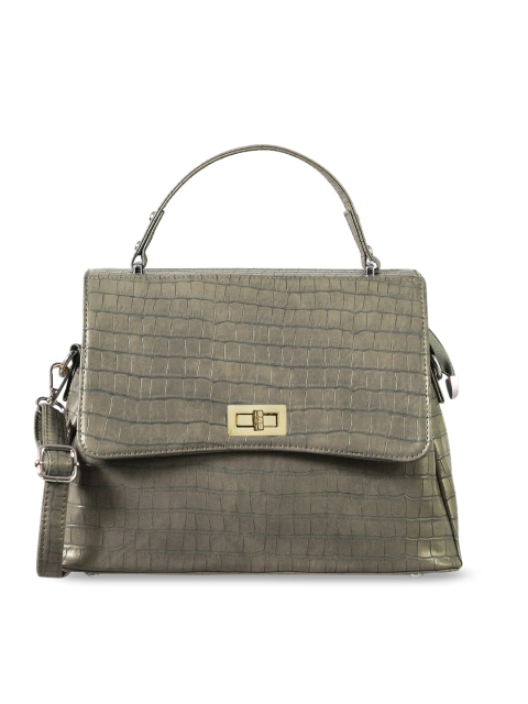 

Bellissa Grey Animal Textured PU Structured Satchel