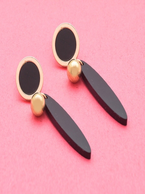 

Jewelz Black Contemporary Drop Earrings