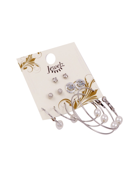 

Jewelz Silver-Toned Contemporary Studs Earrings