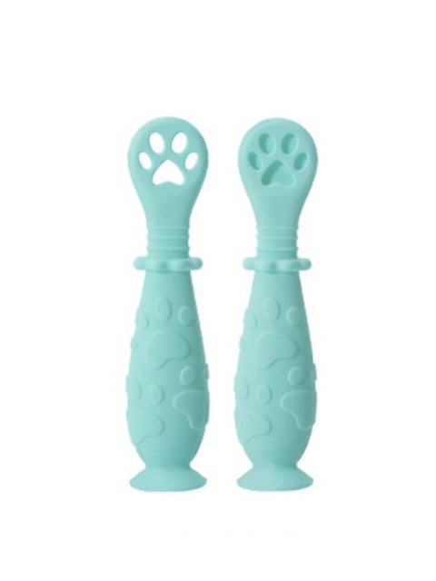 

GUCHIGU Set of 2 Silicone Baby Teether, Green
