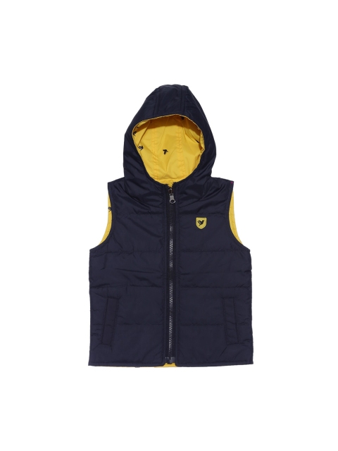 

612 league Boys Yellow Reversible Padded Jacket