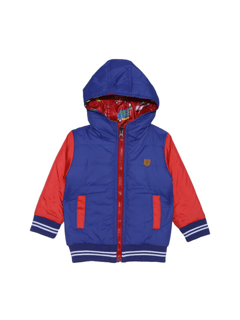 

612 league Boys Blue & Red Reversible Bomber Jacket