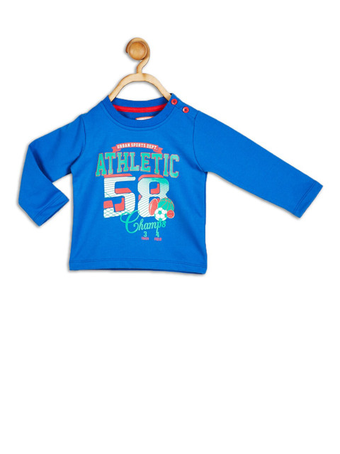 

612 league Boys Blue Printed Sweatshirt