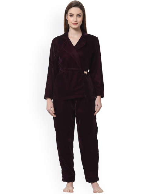 

MAXENCE Women Brown Night suit