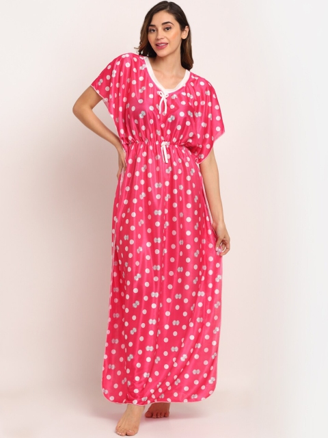 

Sidwa Pink Printed Maxi Nightdress