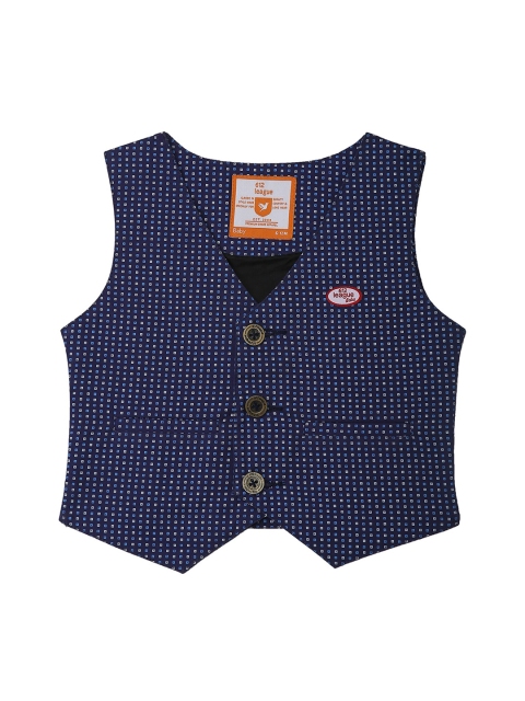 

612 league Boys Navy Blue Waist Coat