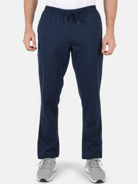 

Monte Carlo Men Plus Size Navy Blue Solid Winter Track Pant