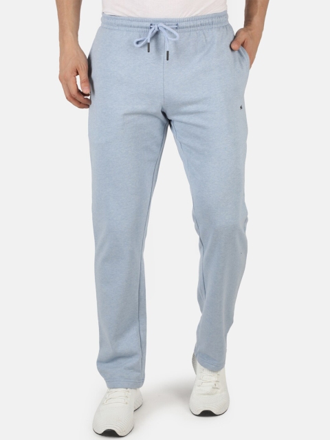 

Monte Carlo Men Blue Solid Regular-Fit Track Pants