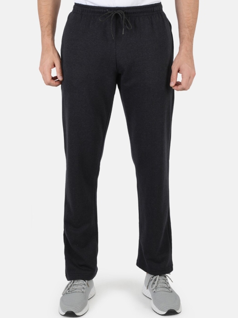 

Monte Carlo Men Plus Size Charcoal-Grey Solid Track Pants