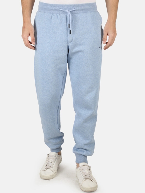 

Monte Carlo Men Blue Solid Joggers
