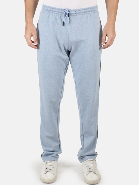 

Monte Carlo Men Blue Solid Track Pants