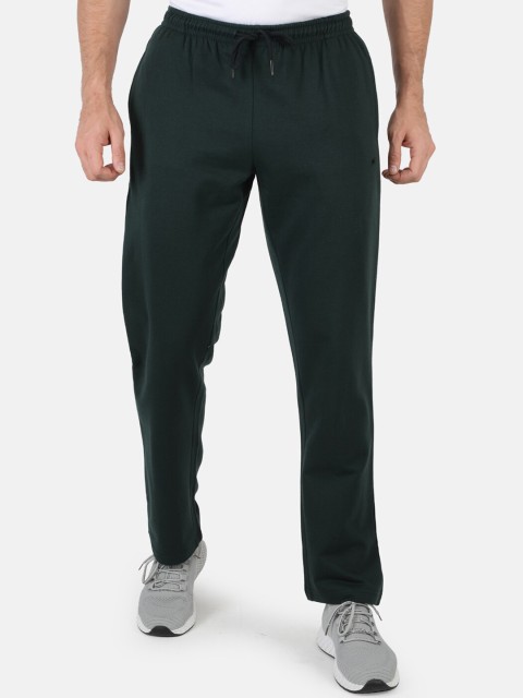 

Monte Carlo Men Plus Size Green Solid Winter Track Pants
