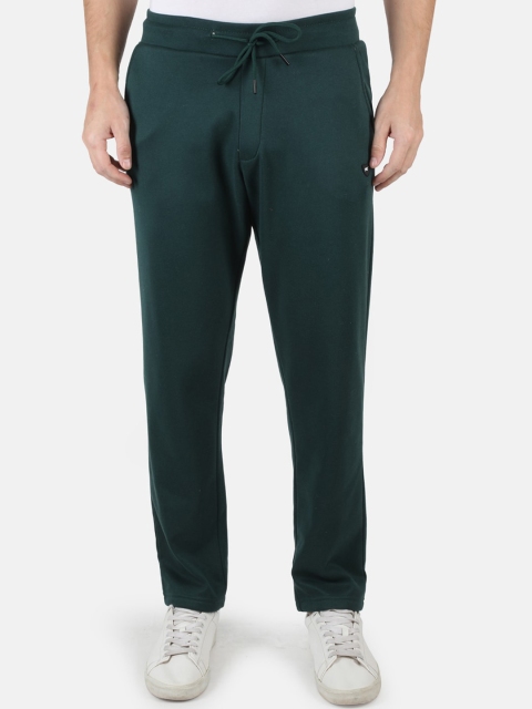 

Monte Carlo Men Green Solid Cotton Regular-Fit Track Pants