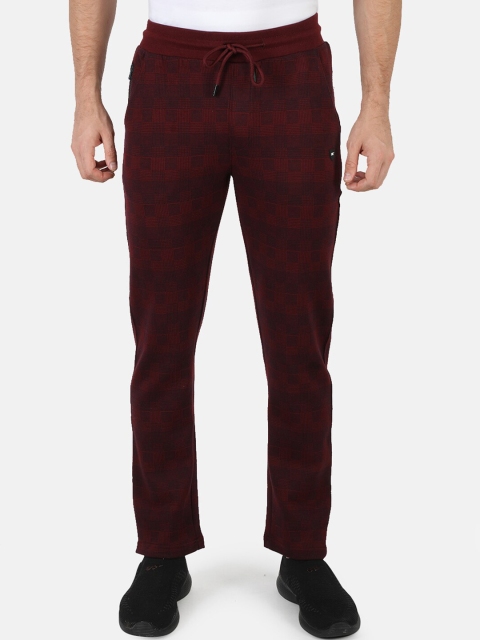 

Monte Carlo Men Maroon Solid Track Pants