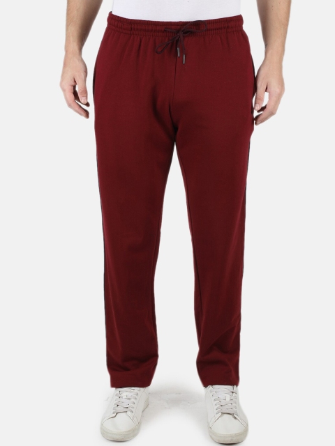

Monte Carlo Men Maroon Solid Regular Fit Track Pants