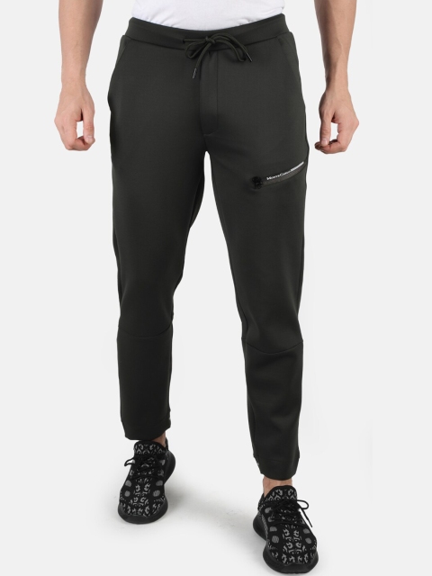 

Monte Carlo Men Black Solid Cotton Track Pants