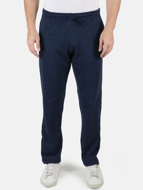 

Monte Carlo Men Navy Blue Solid Regular-Fit Track Pants