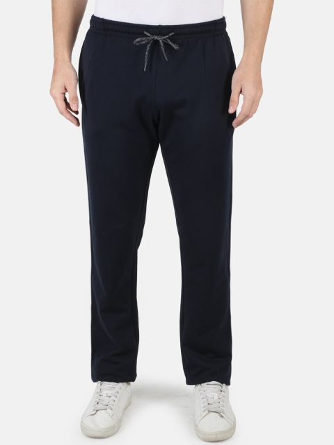 

Monte Carlo Men Navy Blue Solid Regular-Fit Track Pants