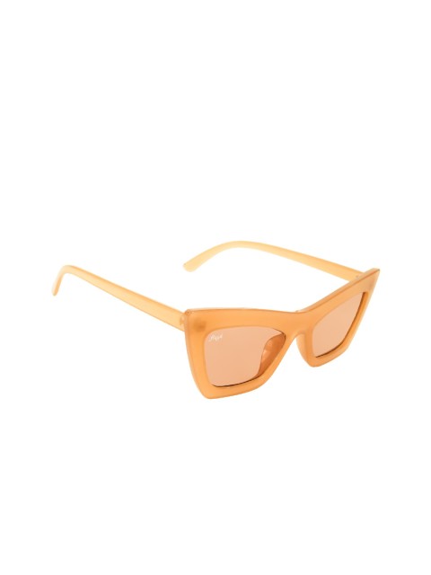 

Floyd Unisex Mirrored Lens & Pink Rectangle Sunglasses with UV Protected Lens, Peach