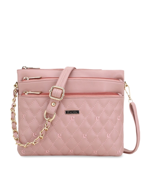 

Exotic Pink Quilted Sling Bag