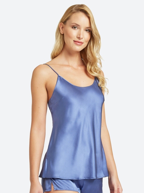 

YAMAMAY Blue Solid Top