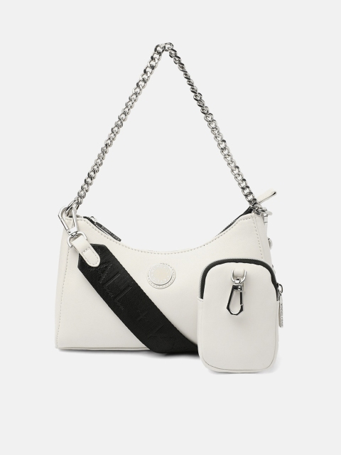 

KENDALL & KYLIE White Structured Hobo Bag