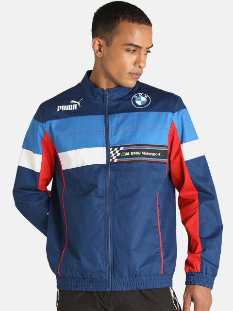 

PUMA Motorsport Men Blue BMW M Speed Driver Series Colourblocked Motorsport Jacket