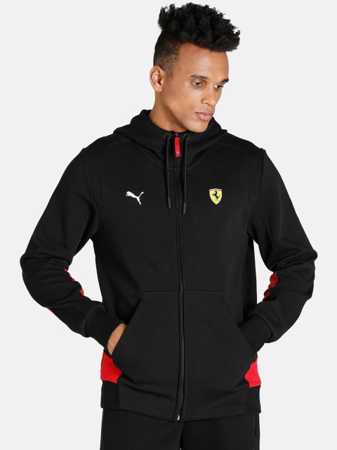 PUMA Motorsport Men Black french middle red purple Motorsport Jacket with Patchwork