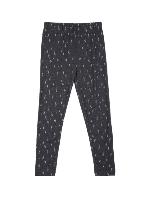 

Cherokee Girls Grey & White Printed Ankle Length Leggings