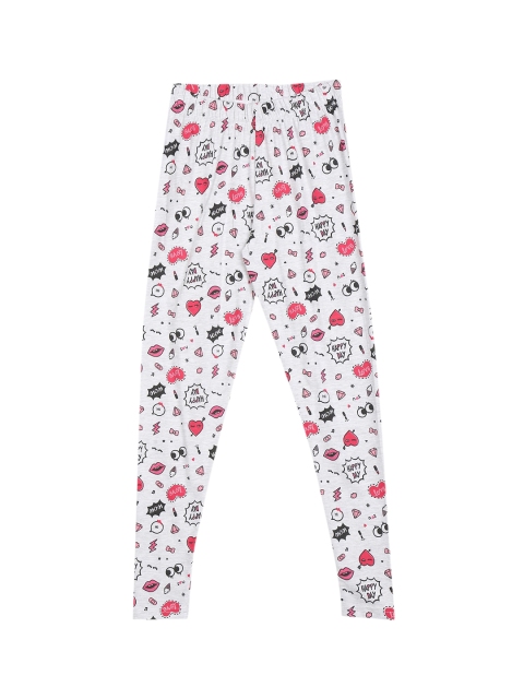 

Cherokee Girls Grey & Red Printed Ankle-Length Leggings