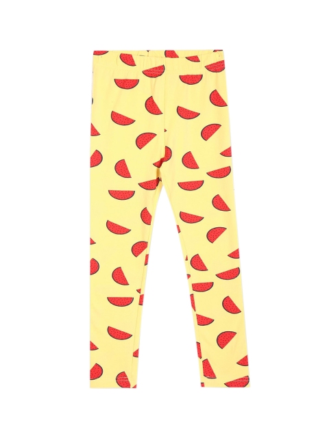 

Cherokee Girls Yellow & Red Printed Ankle-Length Leggings