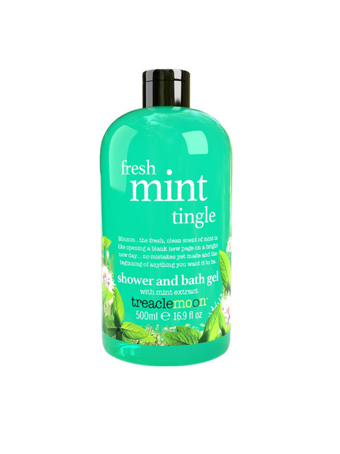 

TREACLEMOON Fresh Mint Tingle Bath & Shower Gel 500 ml, Green