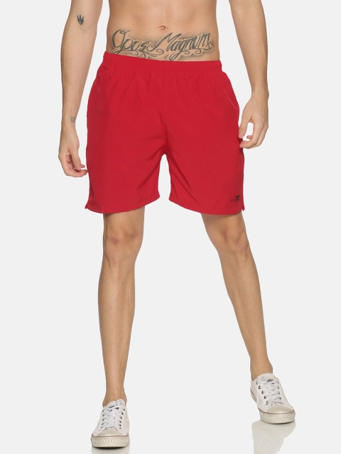 

HPS Sports Men Red Sports Shorts