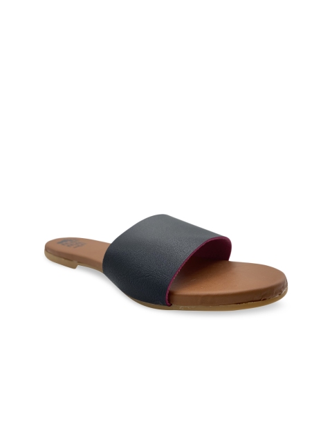 

FEEL FEET Women Black Open Toe Flats
