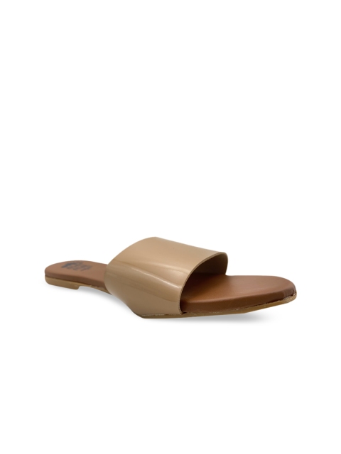 

FEEL FEET Women Brown Embellished Open Toe Flats with Bows