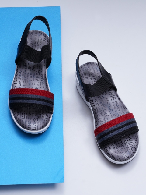 

Denill Grey Striped Flatform Sandals