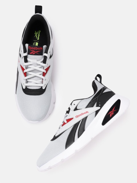 

Reebok Classic Unisex Grey Woven Design Rider V Sneakers