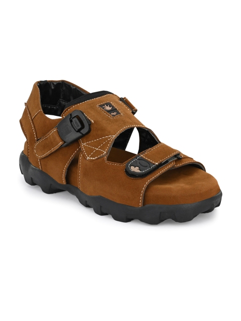 

DERBY KICKS Men Tan Comfort Sandals