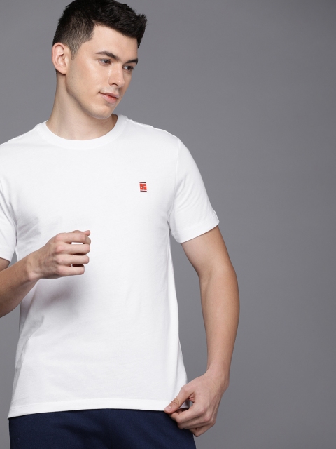 

Nike Men White Solid T-shirt