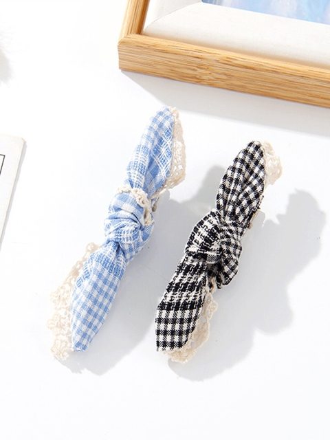 

XIMI VOGUE Unisex Blue & Black Set of 2 Alligator Hair Clip