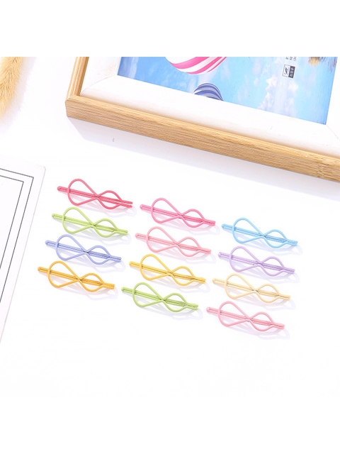 

XIMI VOGUE Unisex Multicoloured Set of 4 Bobby Pins, Multi