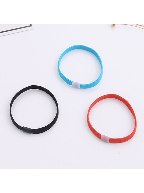 

XIMI VOGUE Unisex Multicoloured Set of 3 Ponytail Holders, Multi