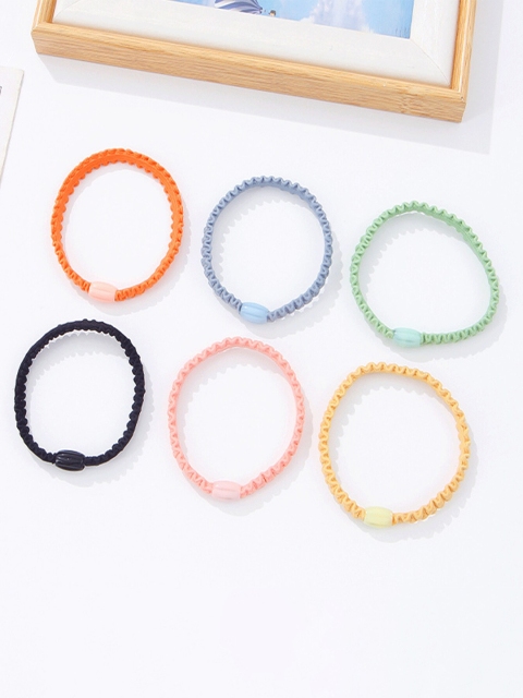 

XIMI VOGUE Unisex Multicoloured Set of 3 Ponytail Holders, Multi