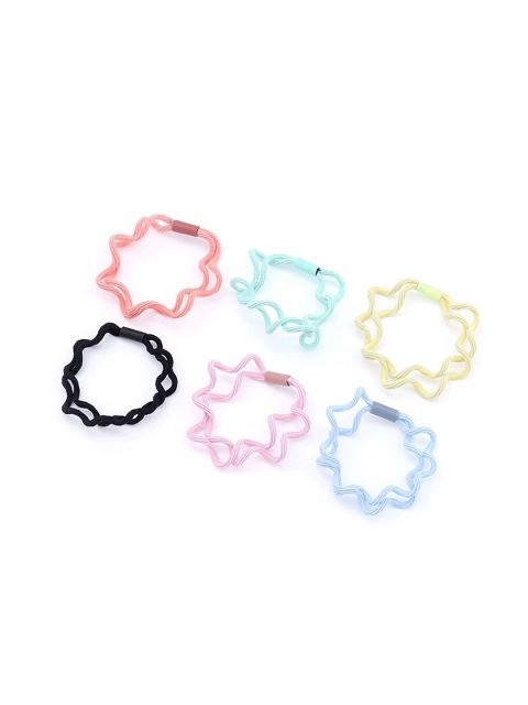 

XIMI VOGUE Unisex Multicoloured Set of 2 Ponytail Holders, Multi