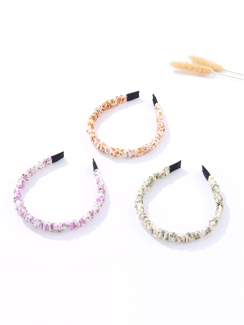 

XIMI VOGUE Unisex Multicoloured Set of 3 Hairband, Multi